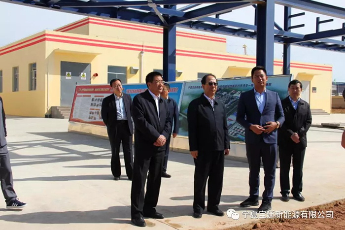 自治区党委书记石泰峰莅临宝廷新能源调研项目建设情况