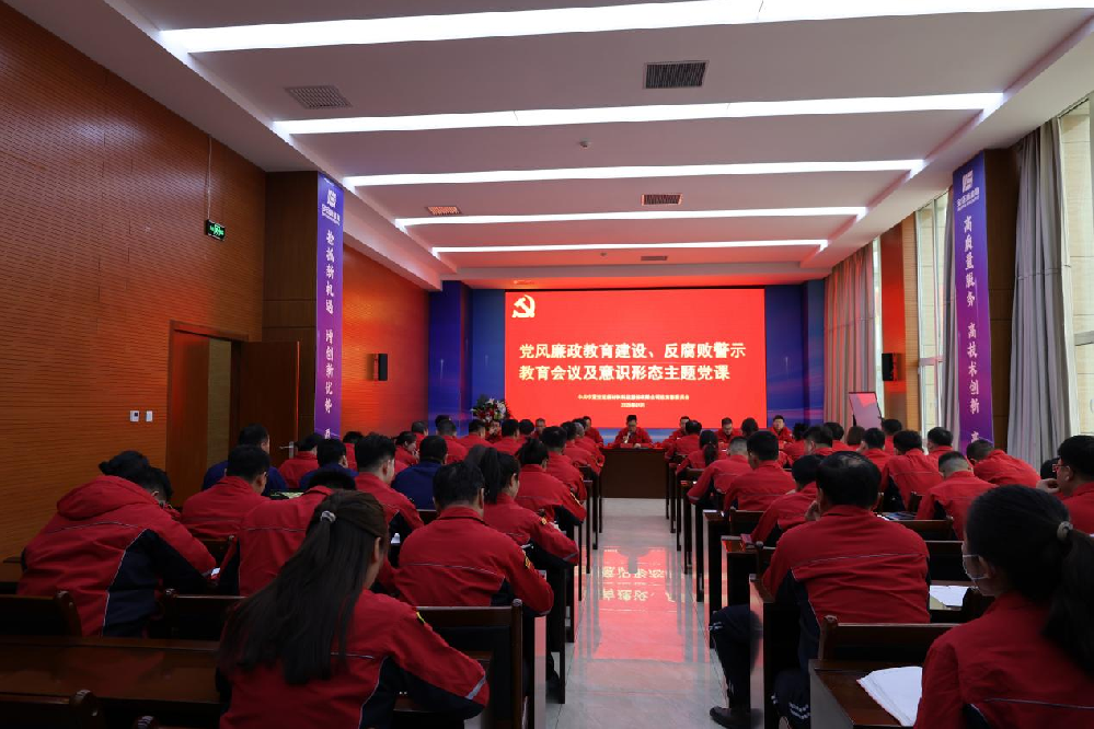宝廷新材料党总支召开2025年党的建设工作会暨 党风廉政建设工作会议