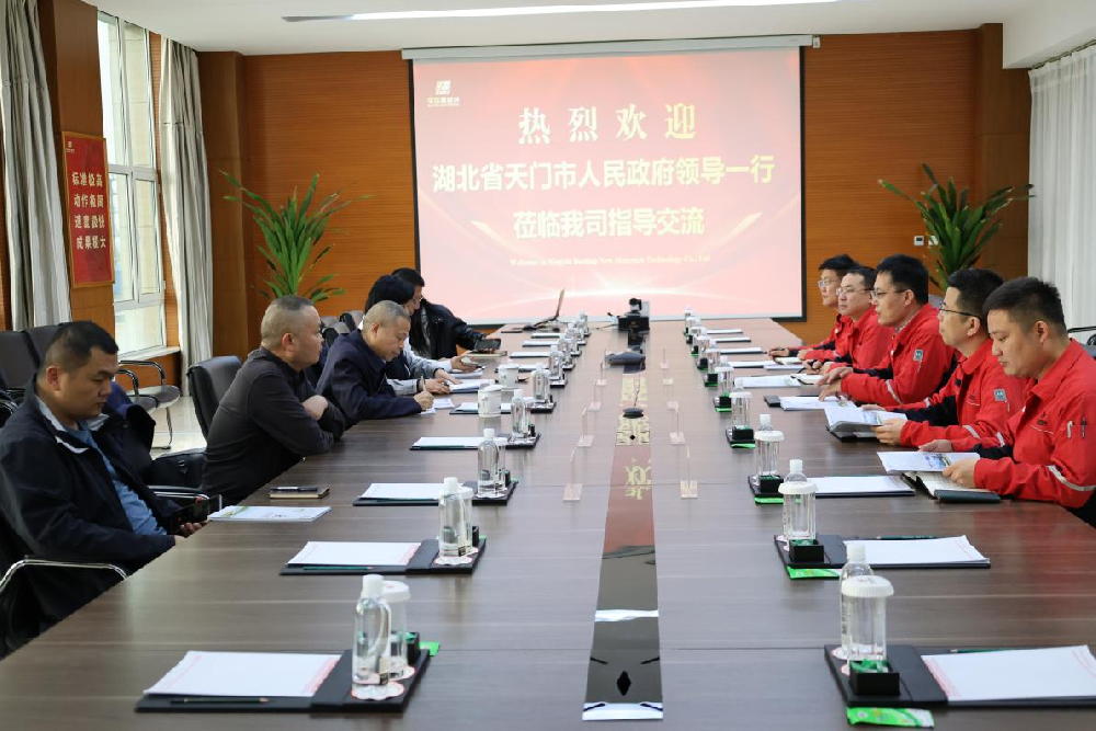 湖北省天门市人民政府一行赴宝廷新材料开展考察交流